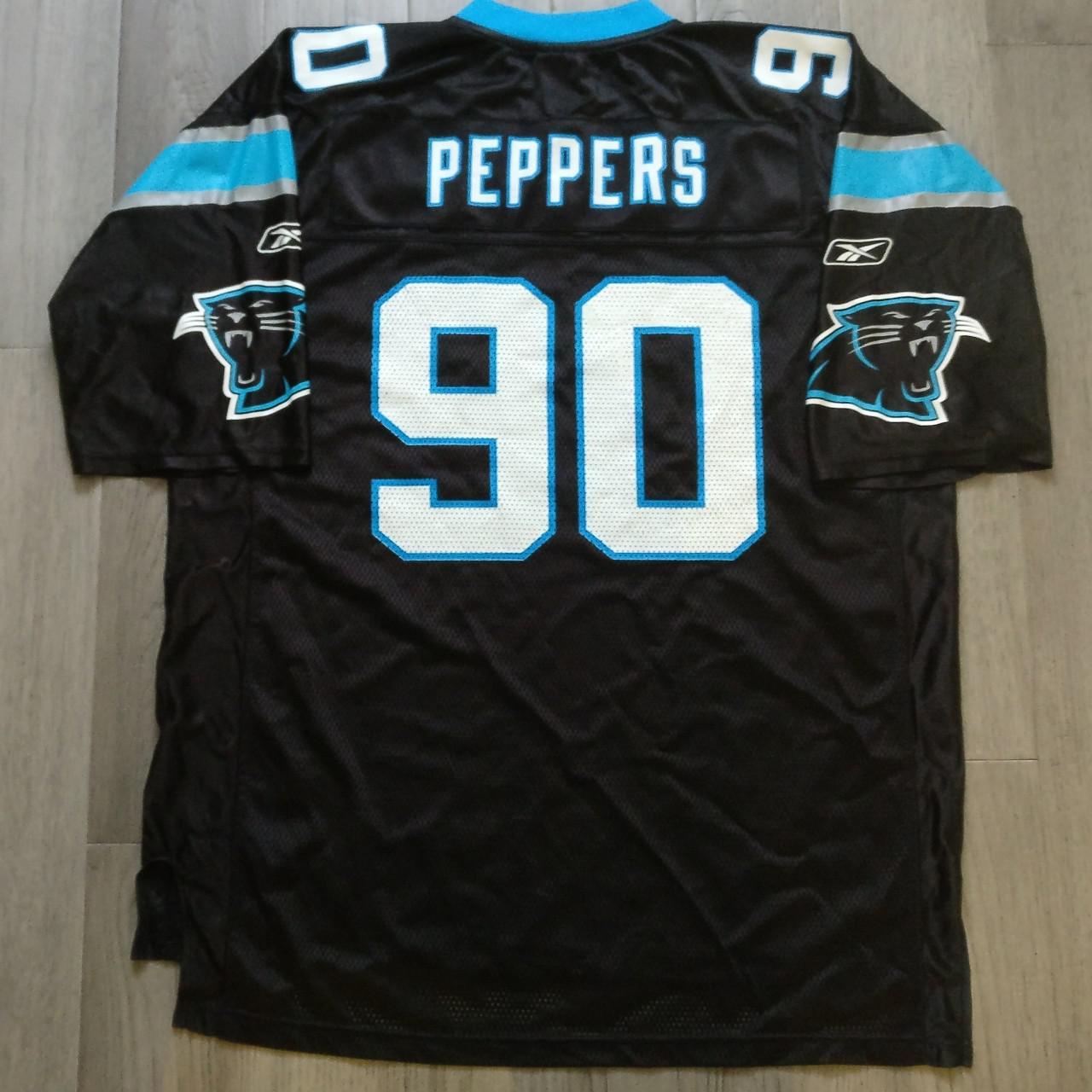 Vintage Reebok NFL Carolina Panthers Julius Peppers # 90 Football Jersey  Men XL