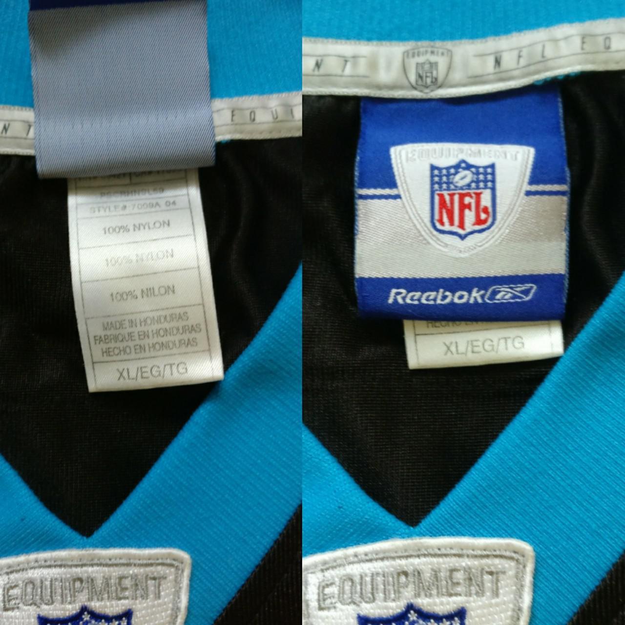 Vintage NFL Julius Peppers Carolina Panthers Reebok - Depop