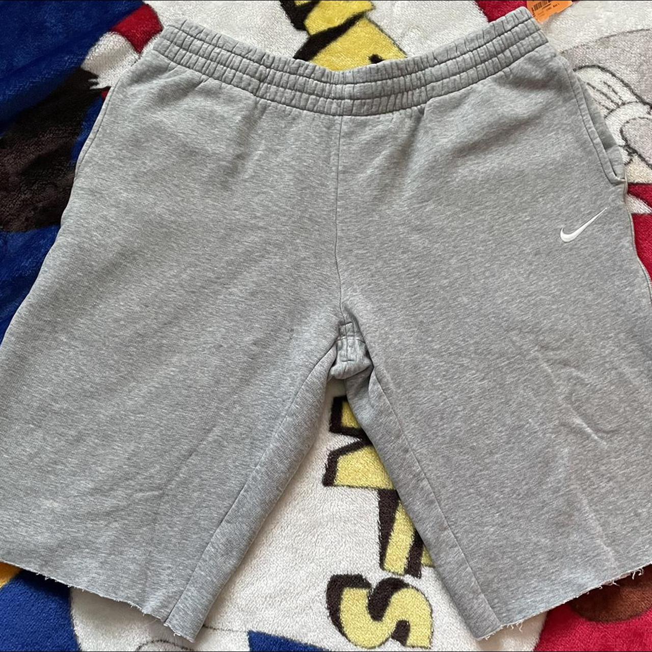 Vintage nike grey sweat shorts used in excellent... - Depop