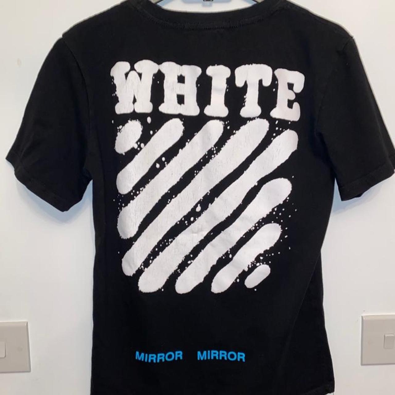 off white mirror tee