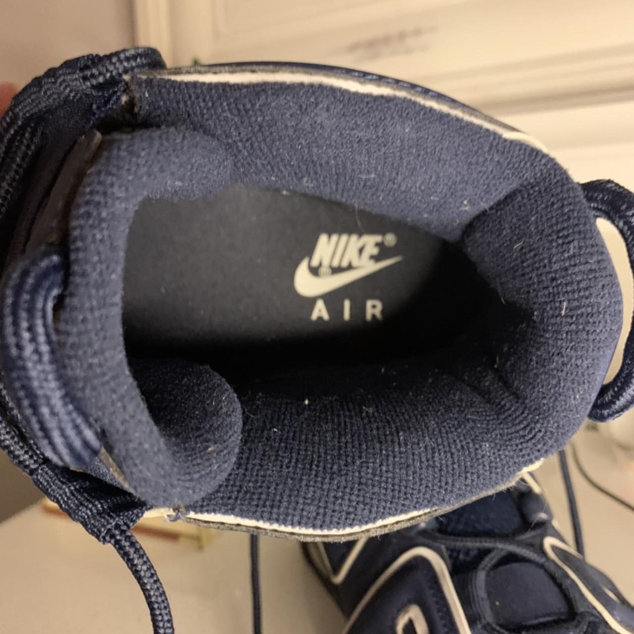 nike air uptempo navy blue