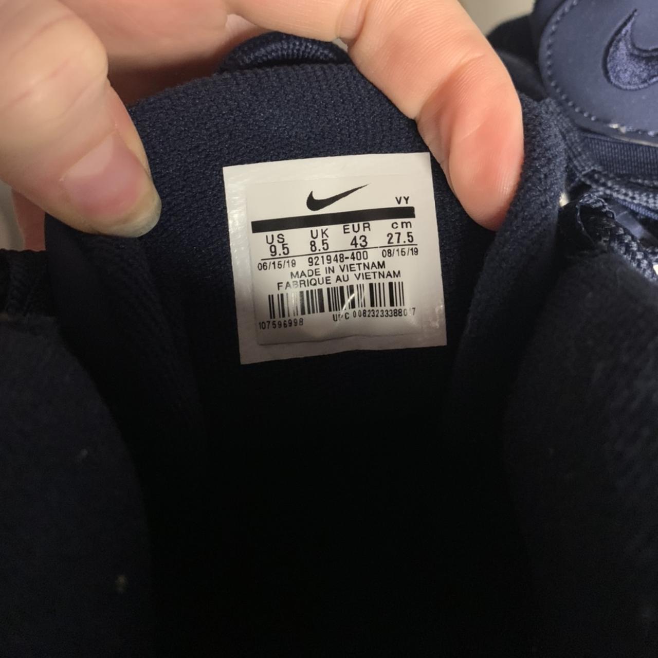 nike air uptempo navy blue