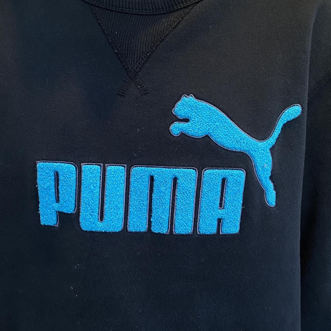 REDUCED PRICE Navy blue puma jumper in amazing... - Depop