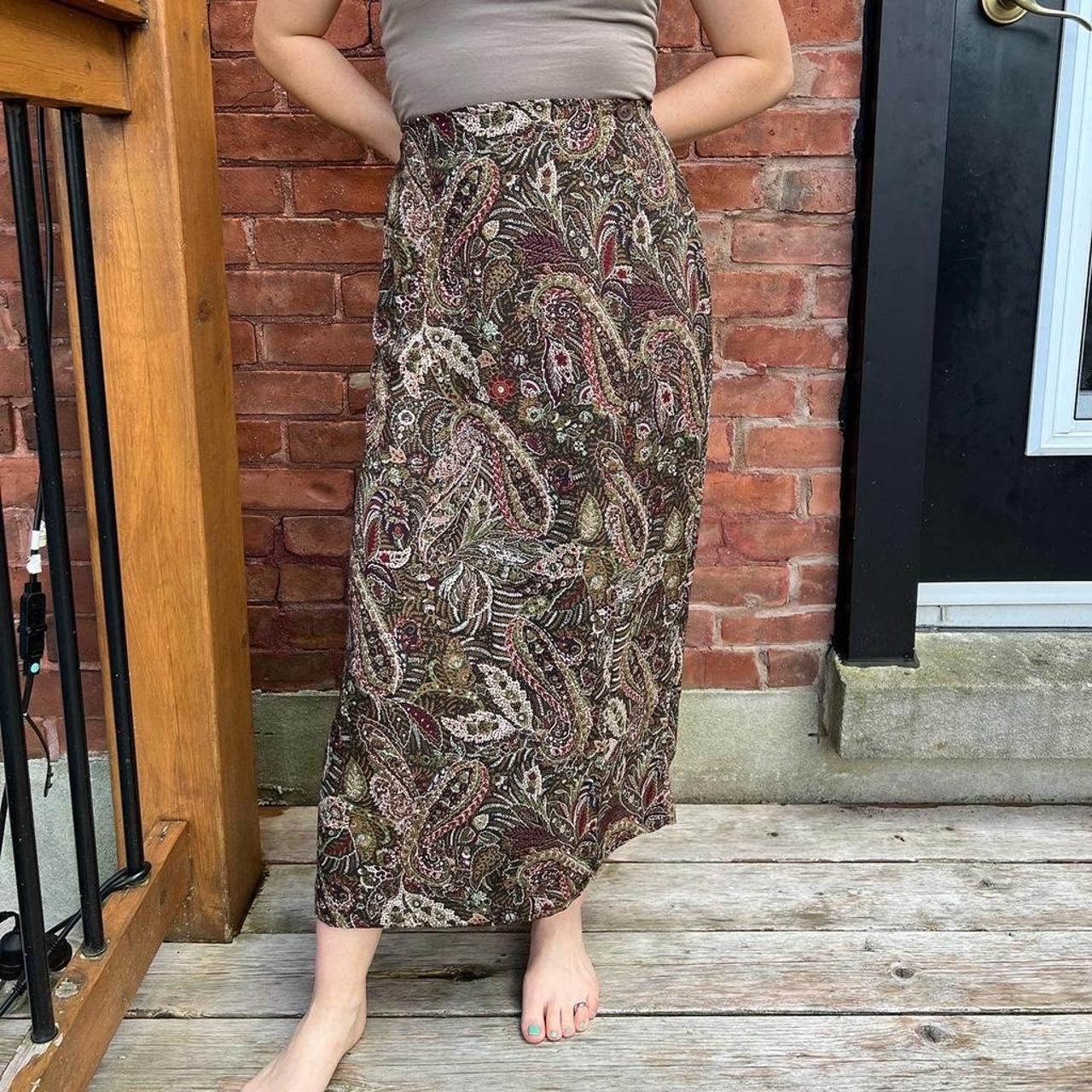 Denim Maxi Kmart Australia Maxi Skirt Kmart Y2K Fairy Goth Paisley