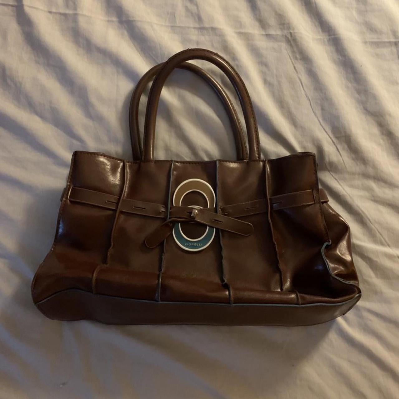 Fiorelli Women's Brown and Blue Bag | Depop