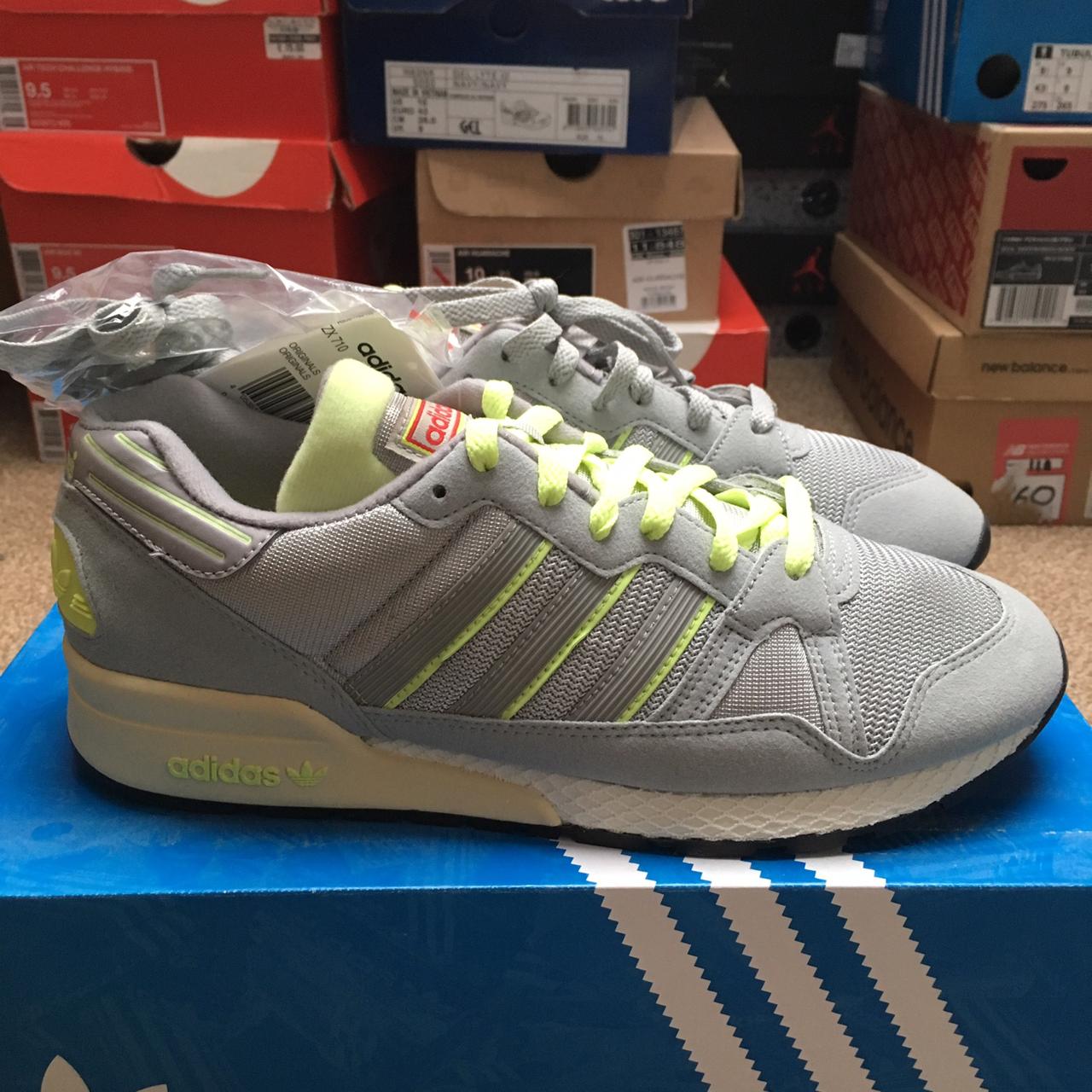 Adidas ZX 710 - UK9 - Grey Volt - 2014 - Brand new - Depop