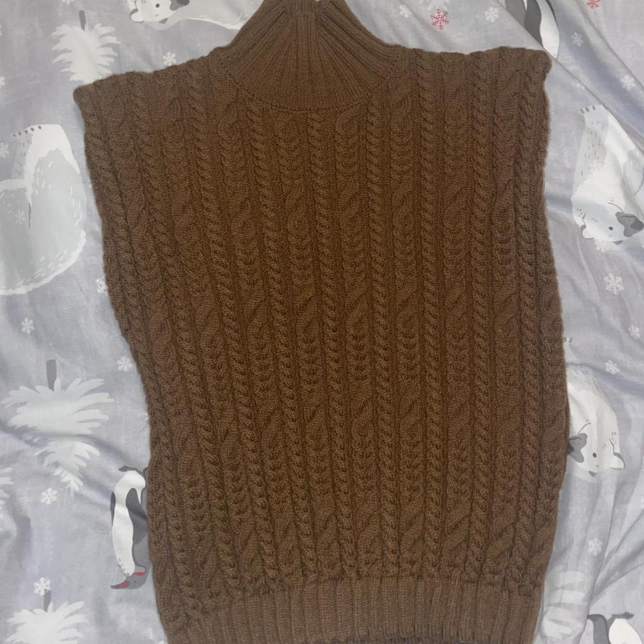 zara cable knit vest