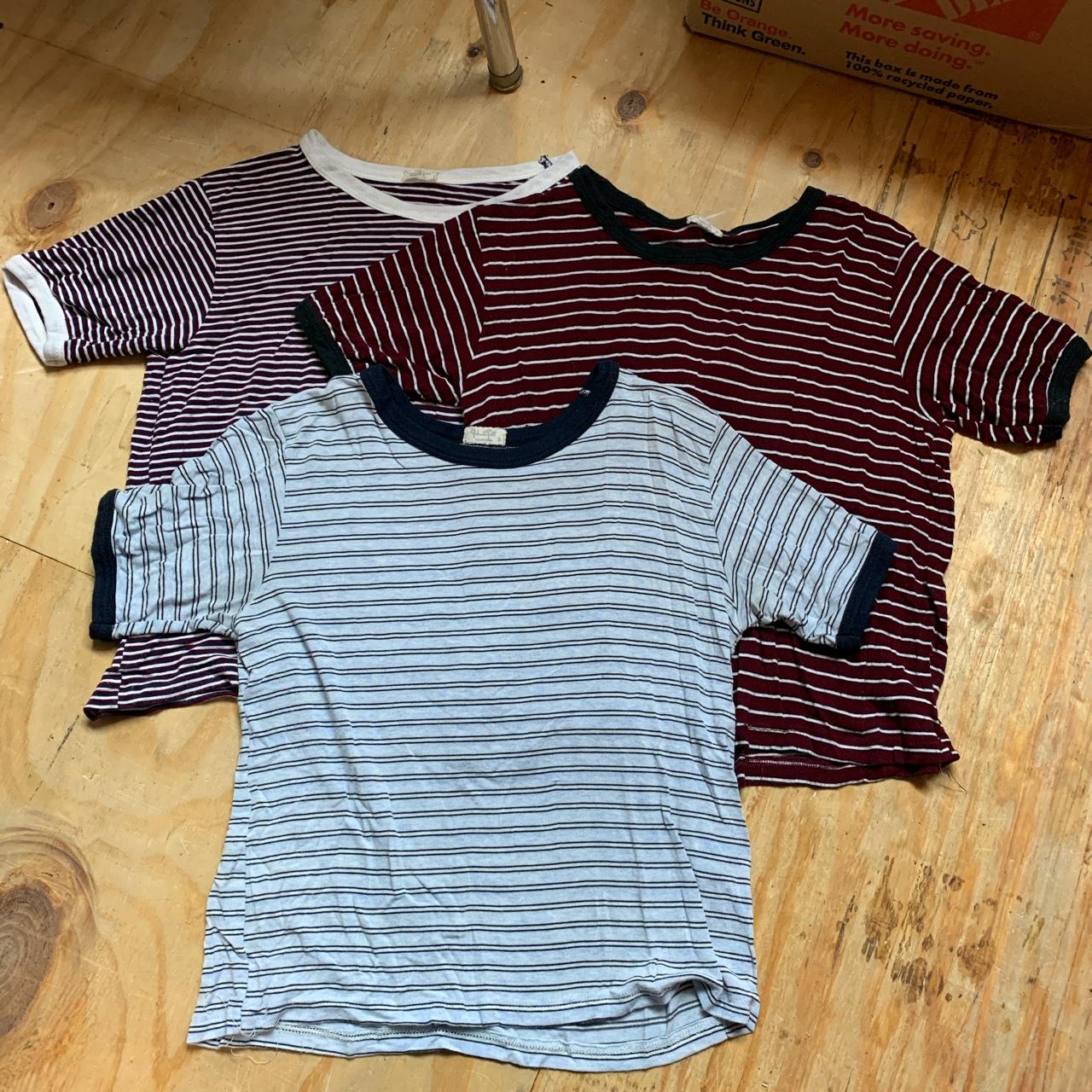 Brandy jersey knit cropped tee bundle. Set of three... - Depop