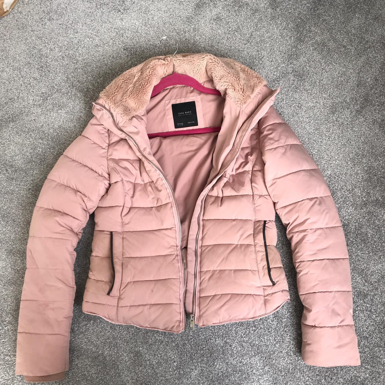 zara pink puffer