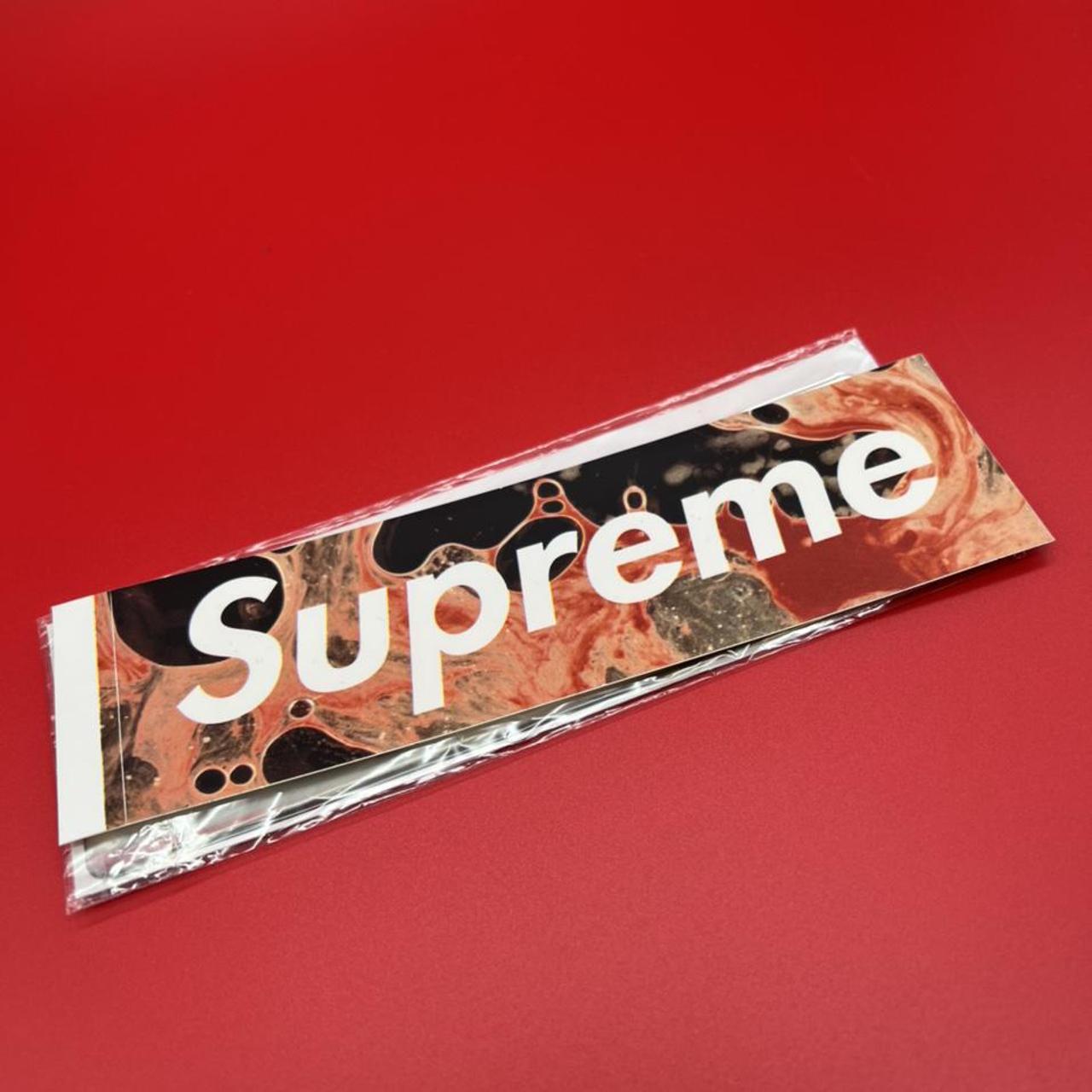 Supreme Box Logo stickers. The current price on this... - Depop