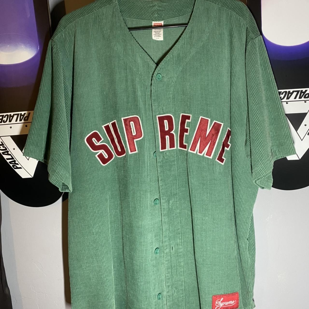 Supreme corduroy baseball jersey