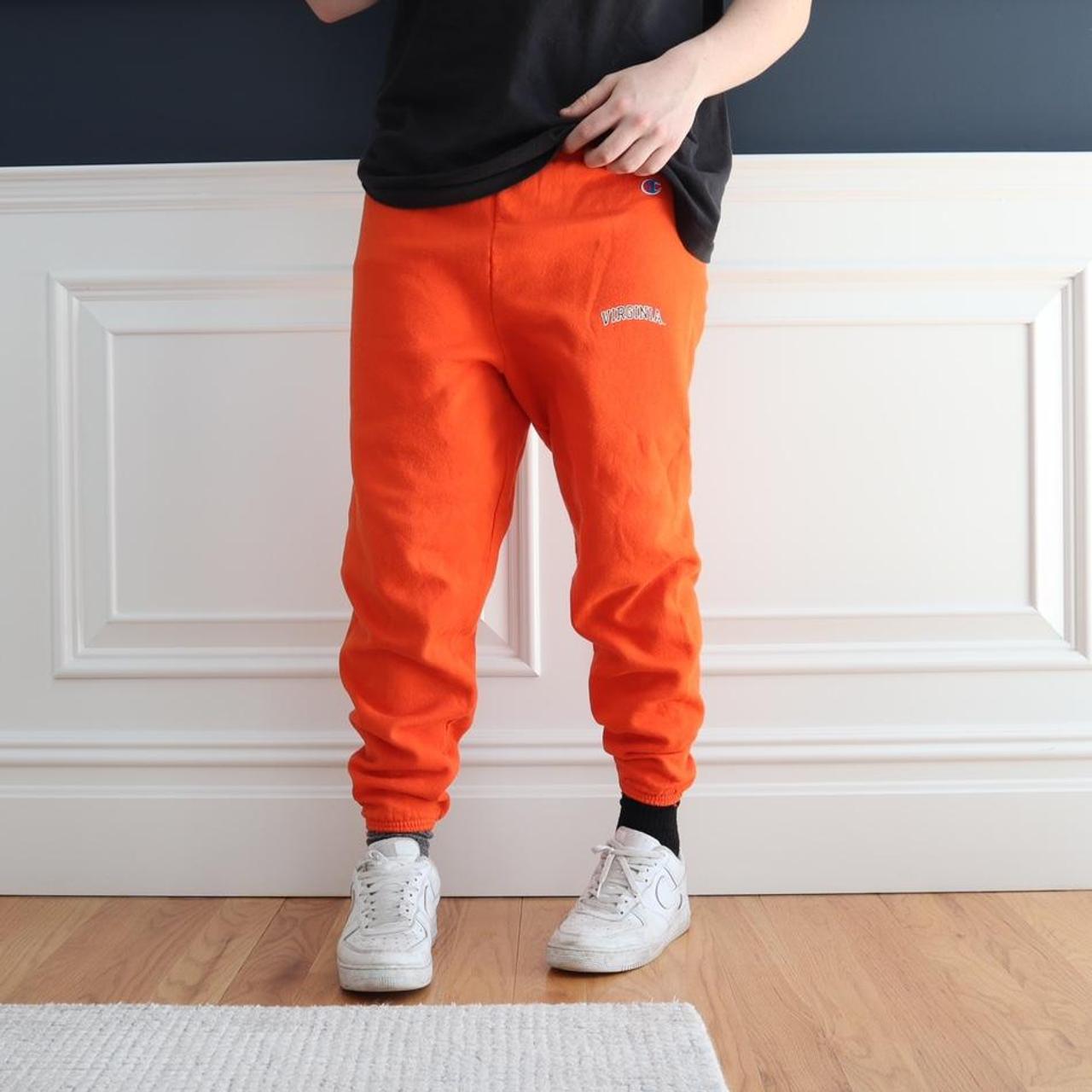 orange champion sweatpants