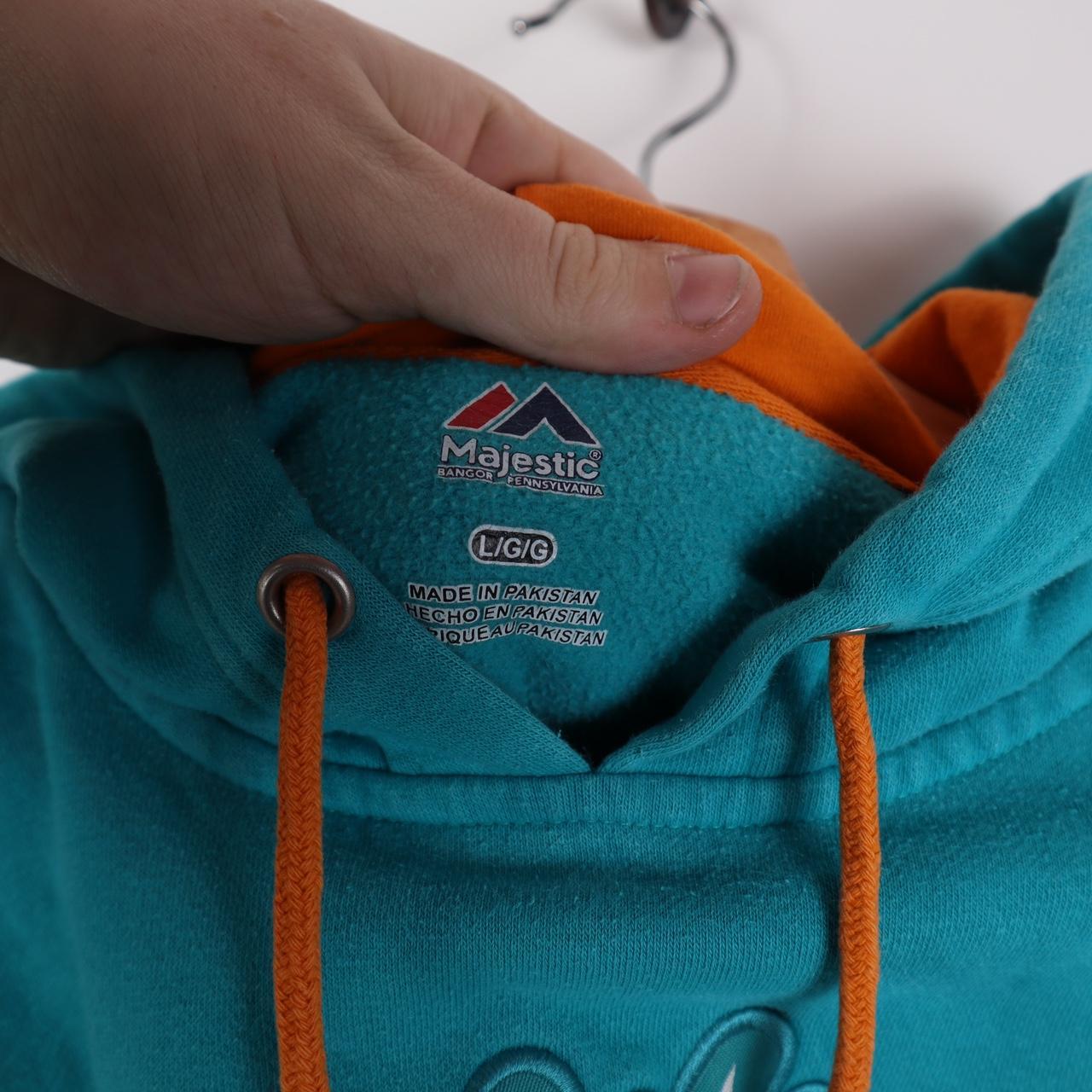 Vintage Miami dolphins hoodie . Nice faded blue - Depop