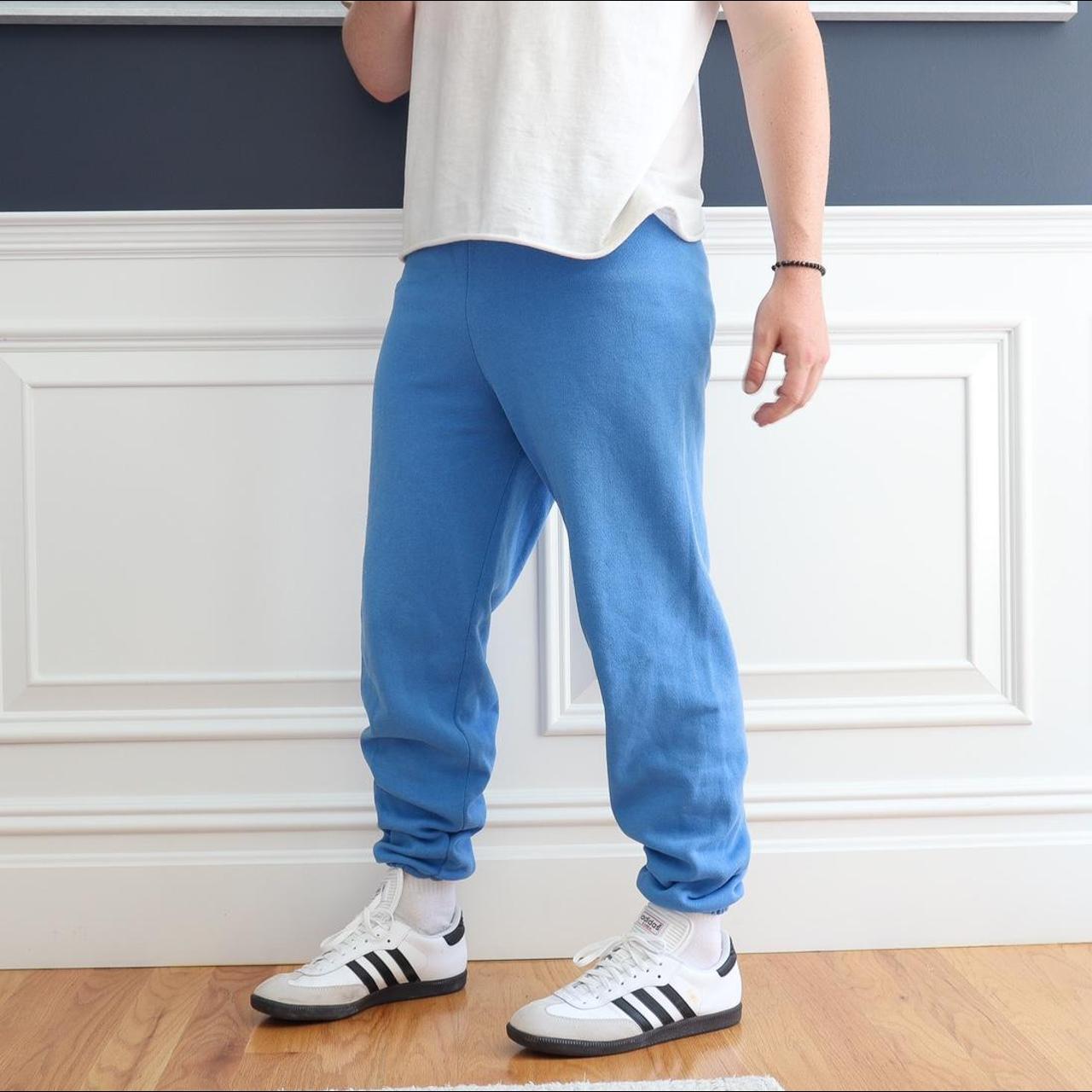 Vintage 90s Baby Blue Sweatpants Size No tag... Depop