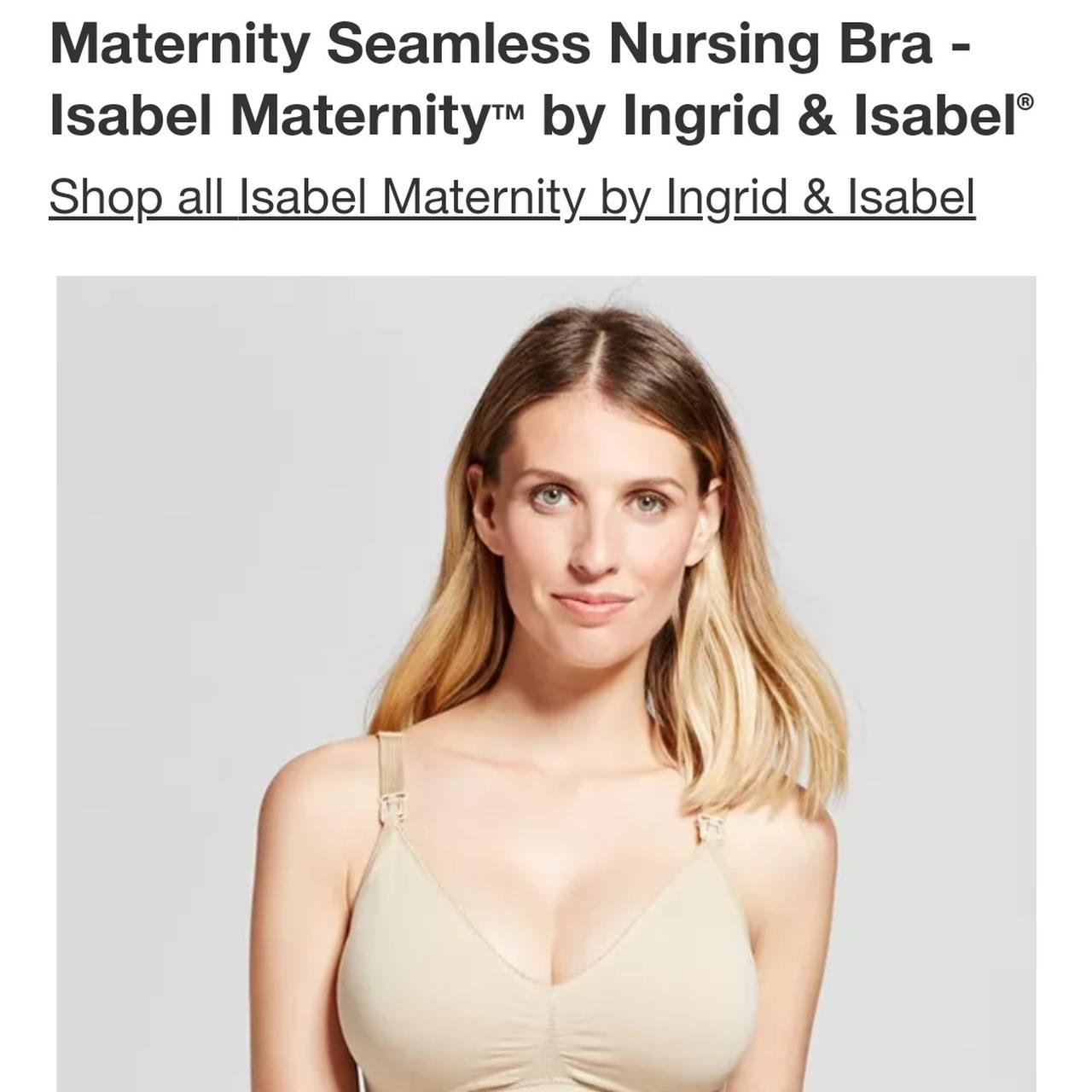 Motherhood Womens lined Demi Nursing Bra Beige Size - Depop