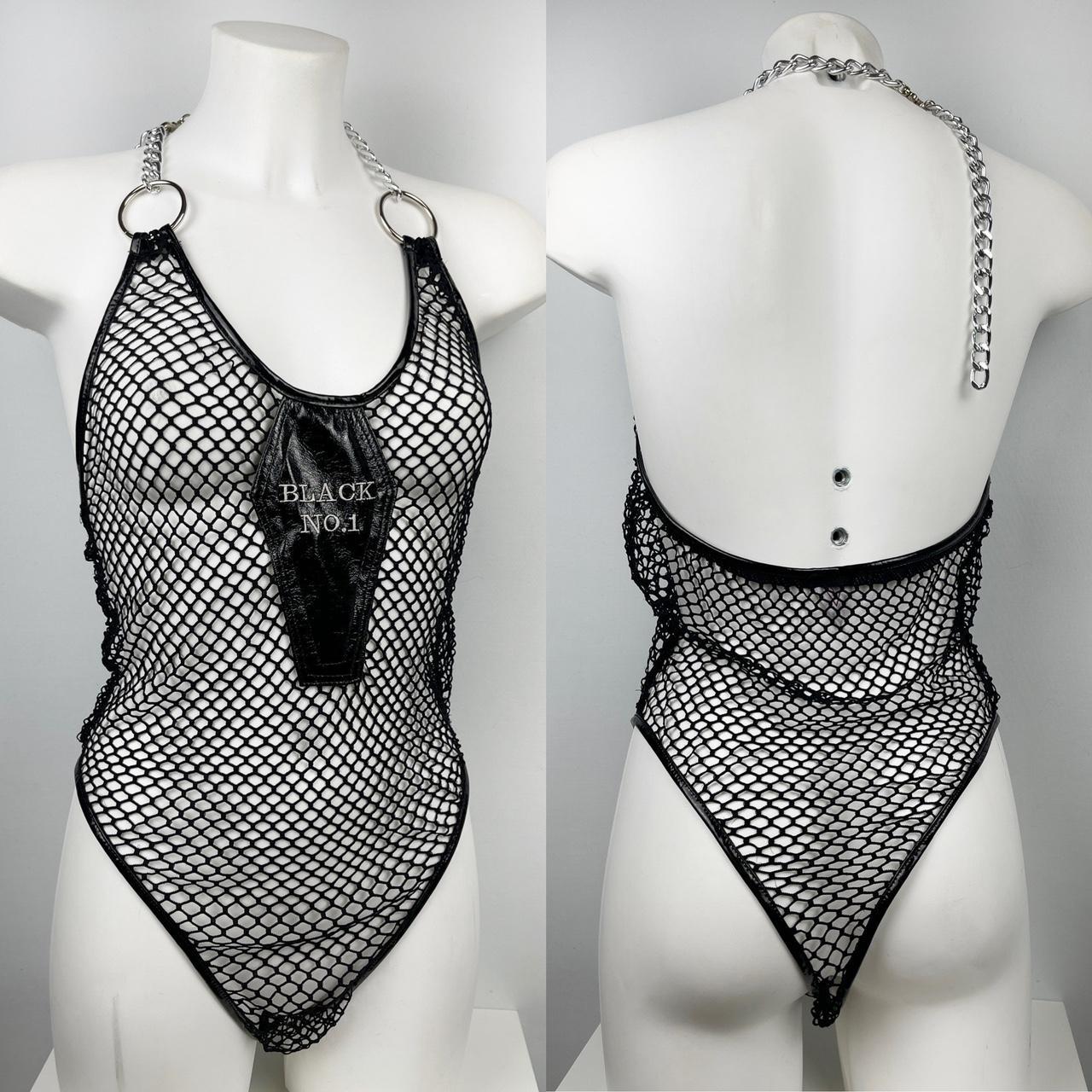 Toxic Vision Pvc Fishnet Bodysuit Handmade By Depop