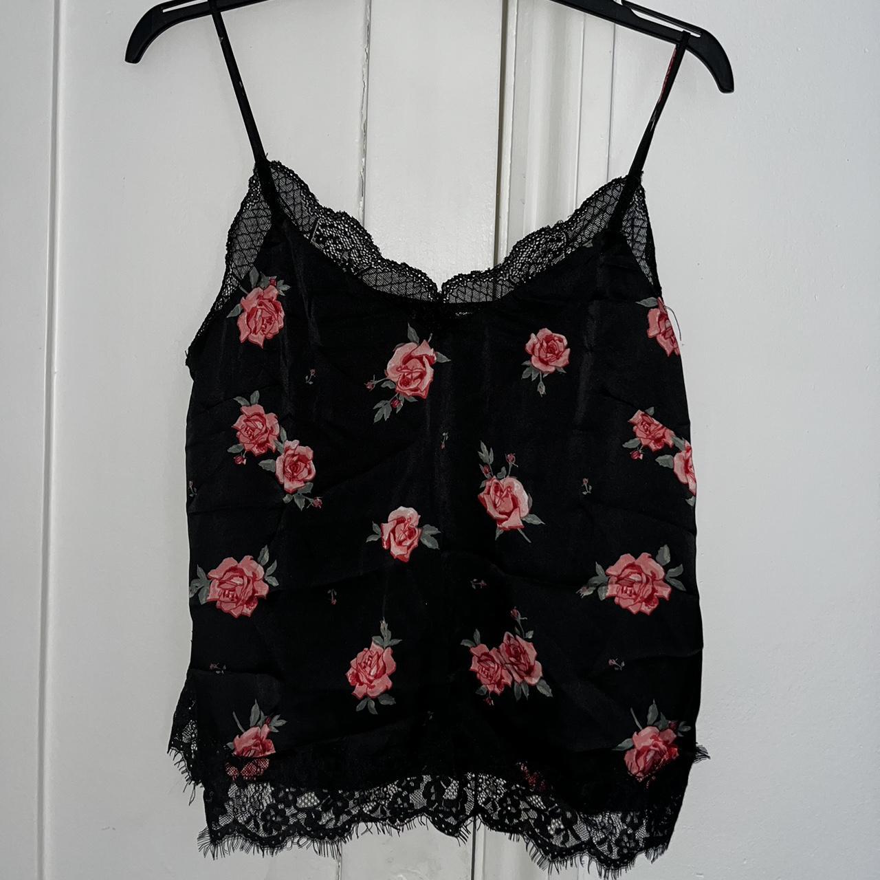 H&M Women's Black and Pink Vest Depop