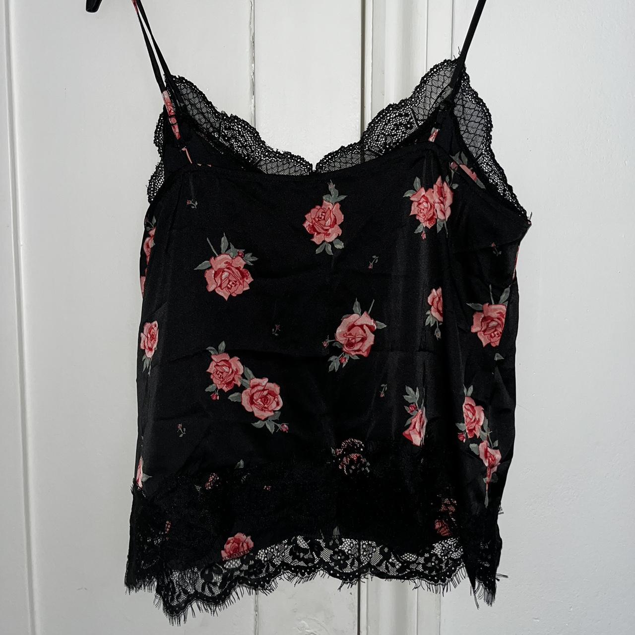 H&M Women's Black and Pink Vest Depop