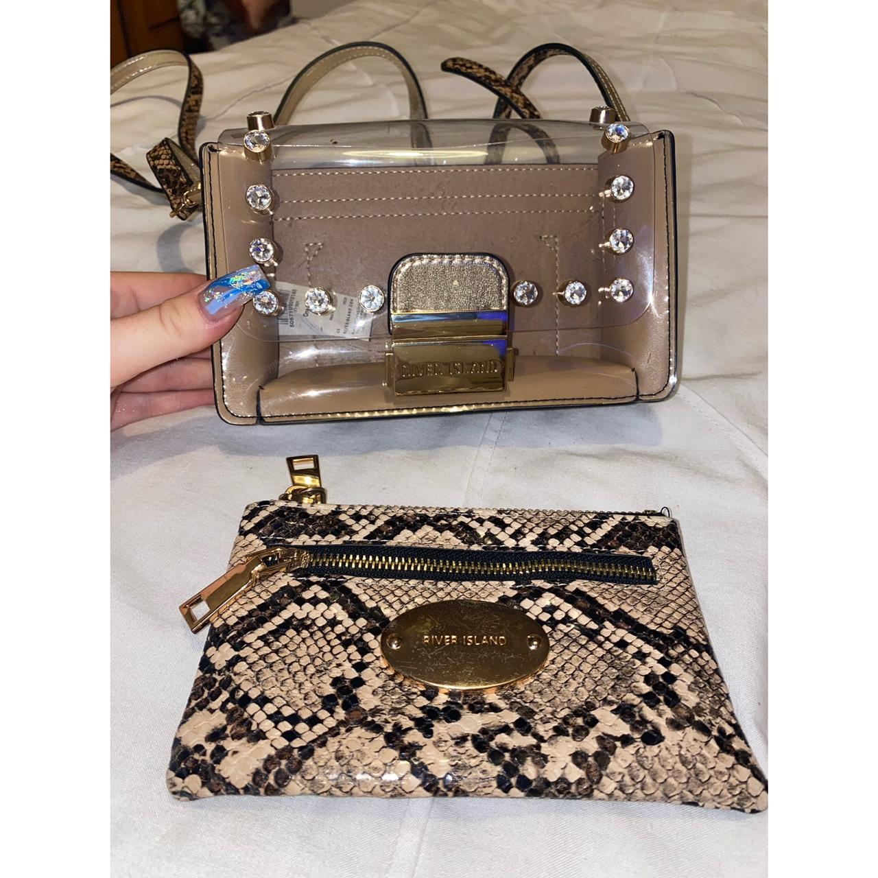 River Island small clear cross body bag matching