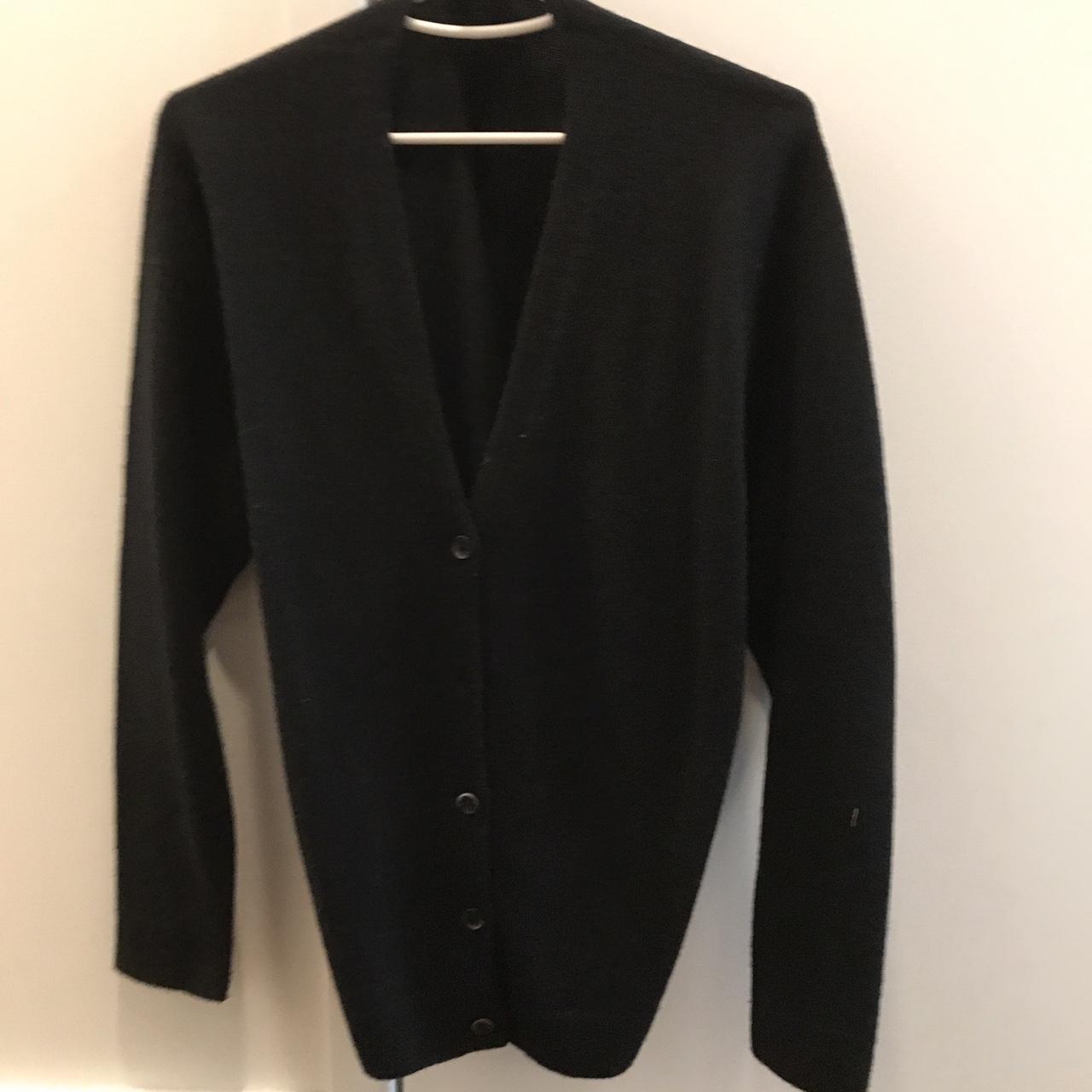 Brand new black Uniqlo cardigan 100% wool. Good... - Depop