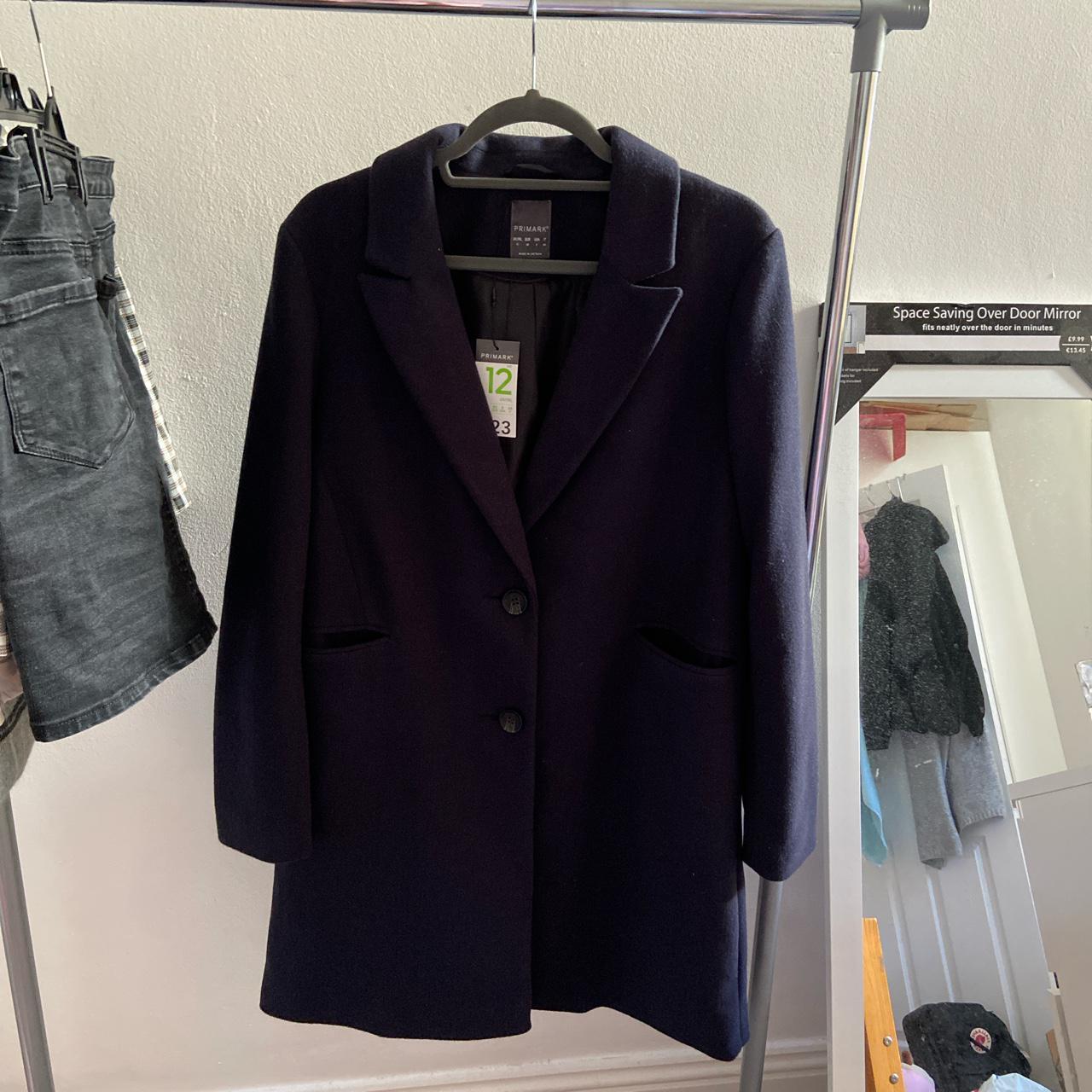 primark navy coat