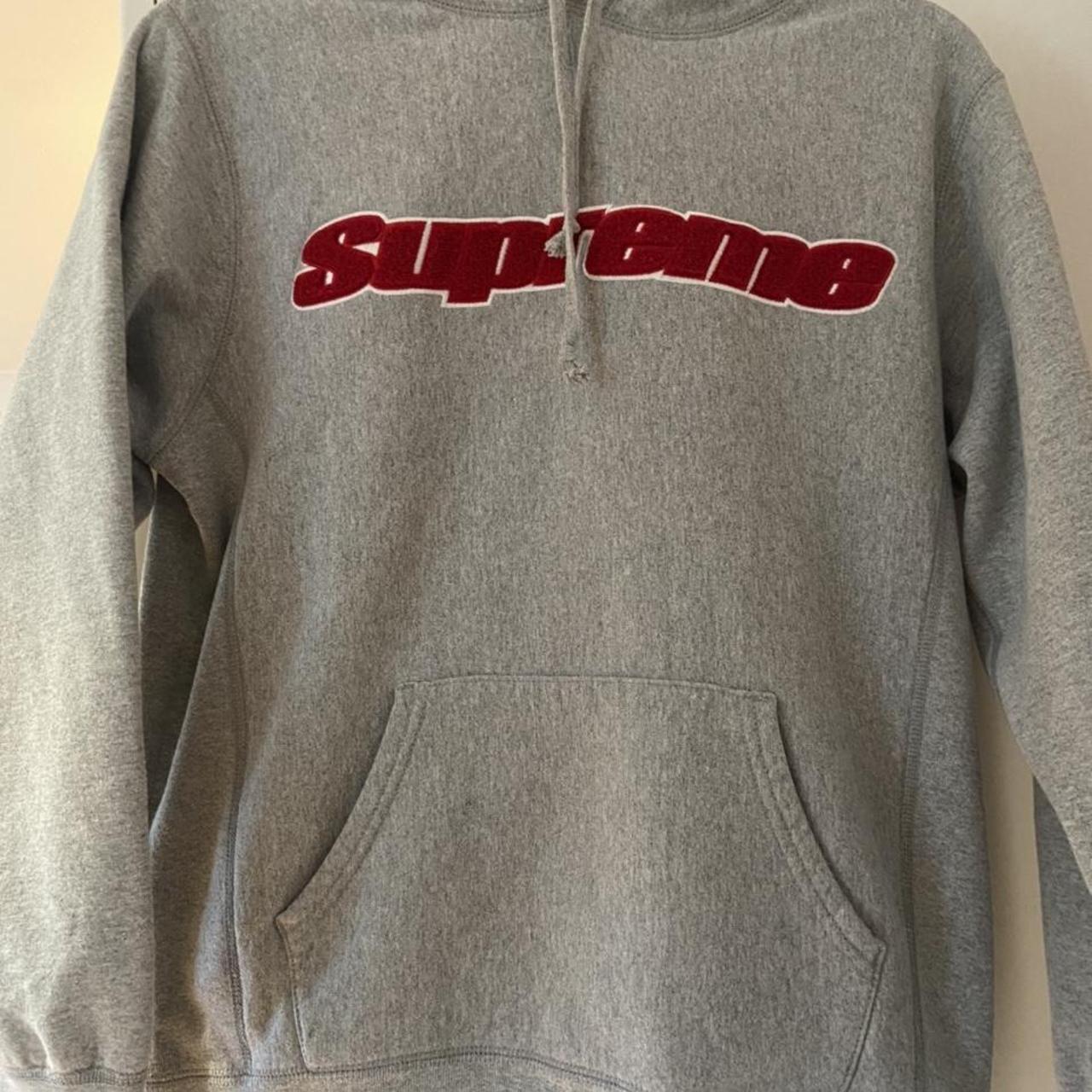 Supreme Chenille hoodie Size M Very rare from the SS... - Depop