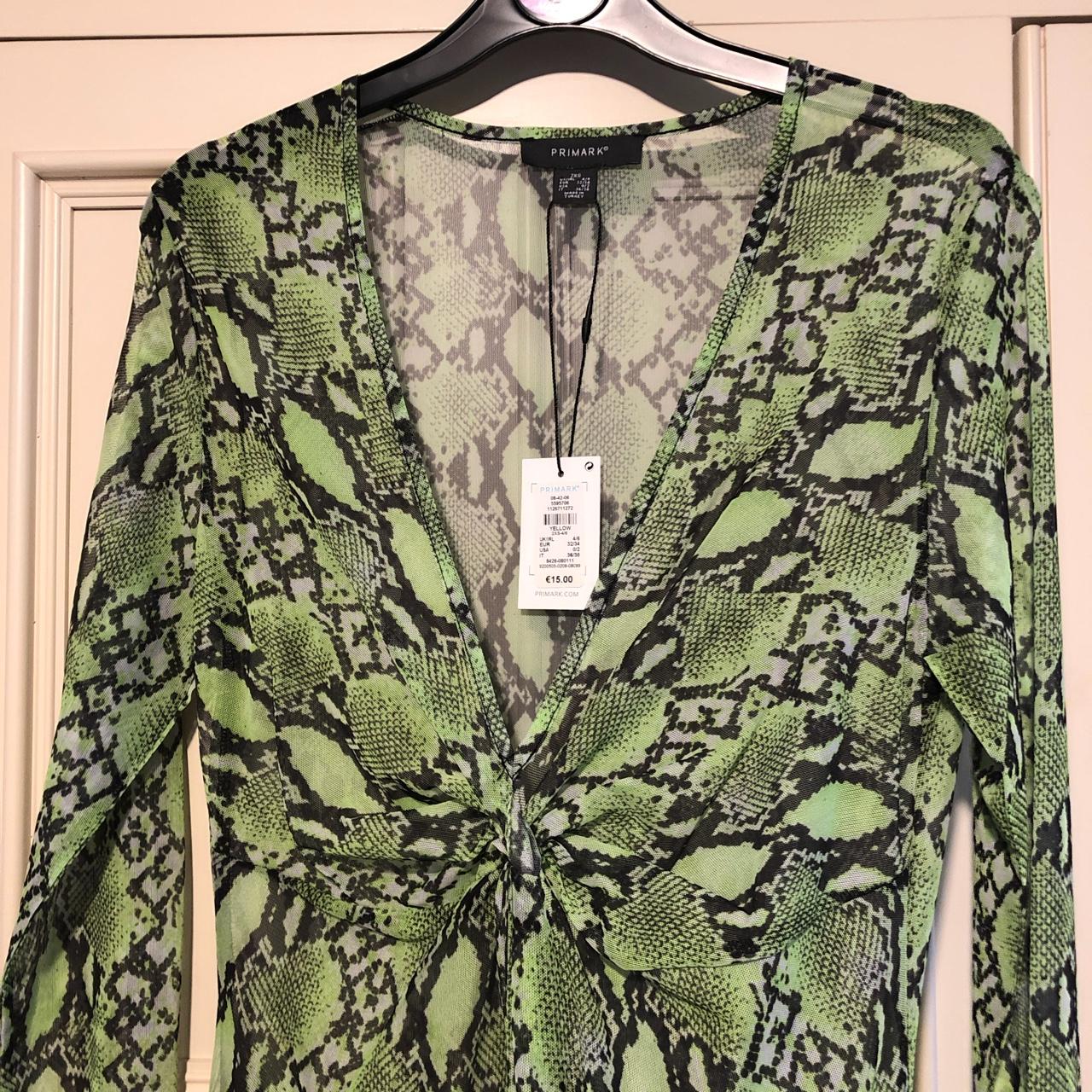 Green snakeskin 2025 dress primark