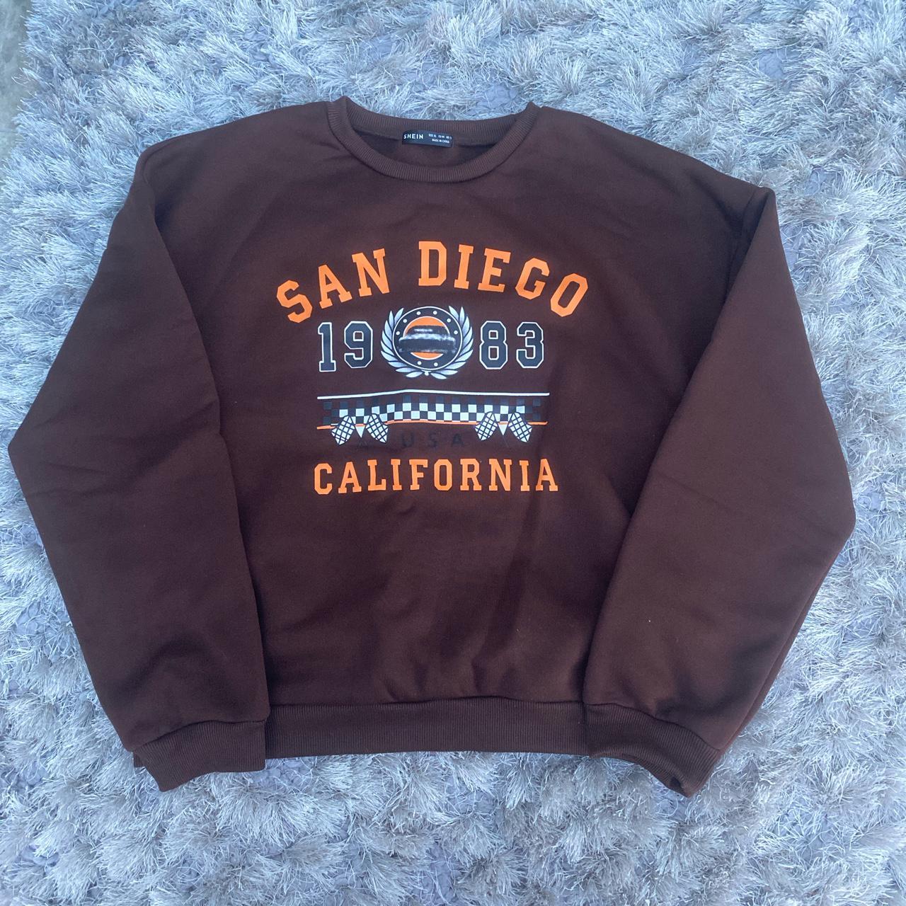 shein brown sweatshirt