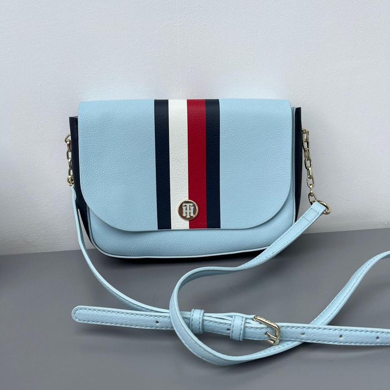 TOMMY HILFIGER Womens Crossbody Bag Gorgeous Blue... - Depop