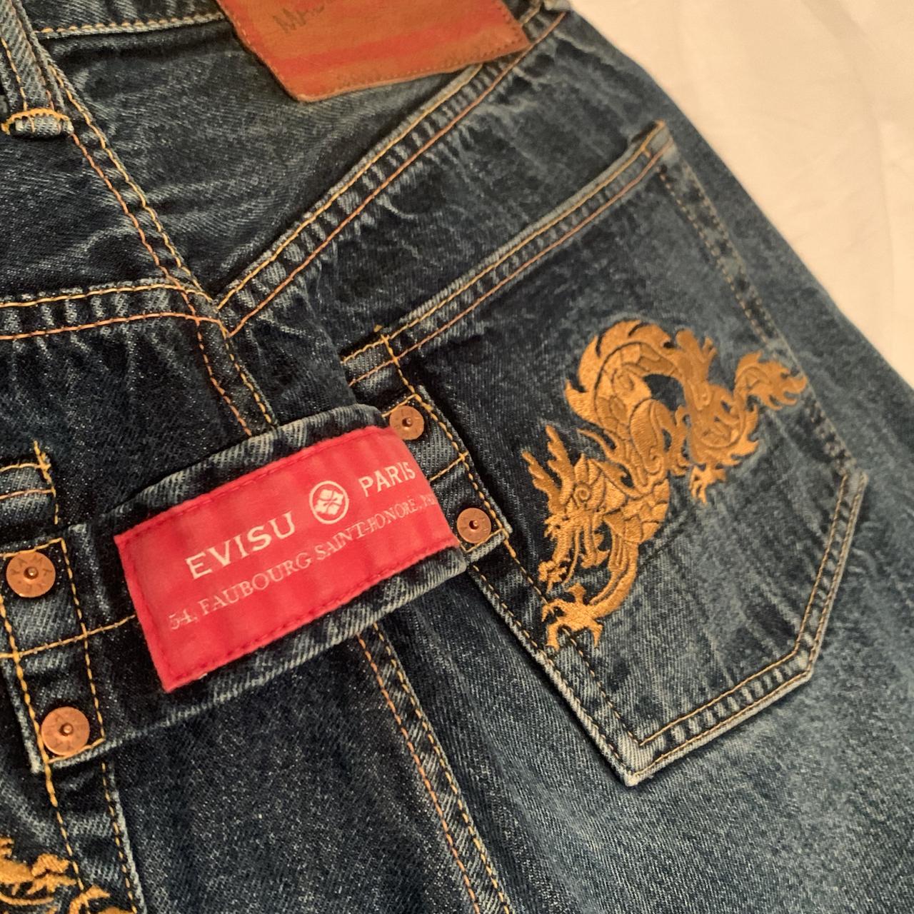 Extremely rare Japanese dragon Evisu jeans Bought... - Depop