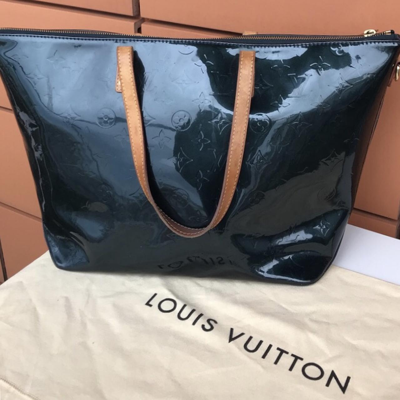 Louis Vuitton Bellevue Blue Nuit Monogram Vernis Gm Bag Tote