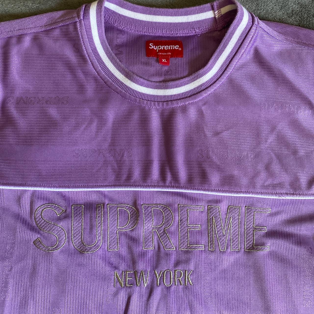 supreme mitchel and ness jersey worn once no flaws - Depop