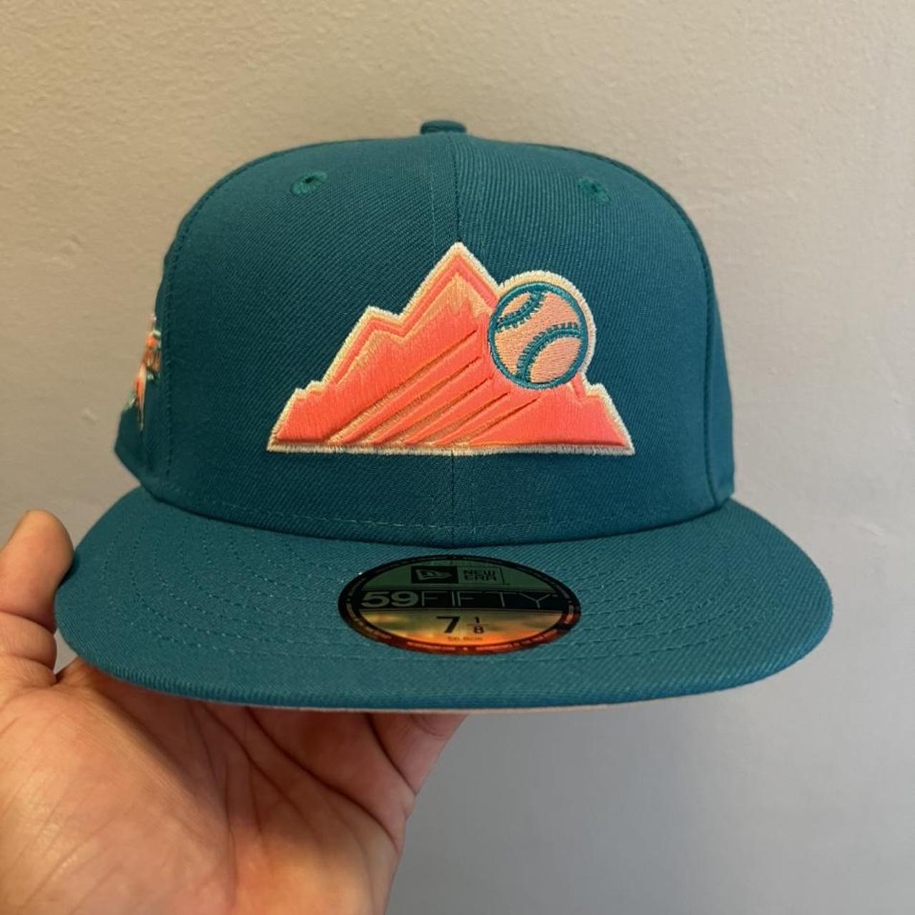 Colorado Rockies Hat Club Exclusive New Era Fitted Cap Badlands Hat 7 Teal