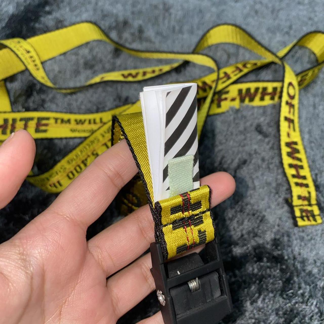 OffWhite Women's Yellow Belt Depop