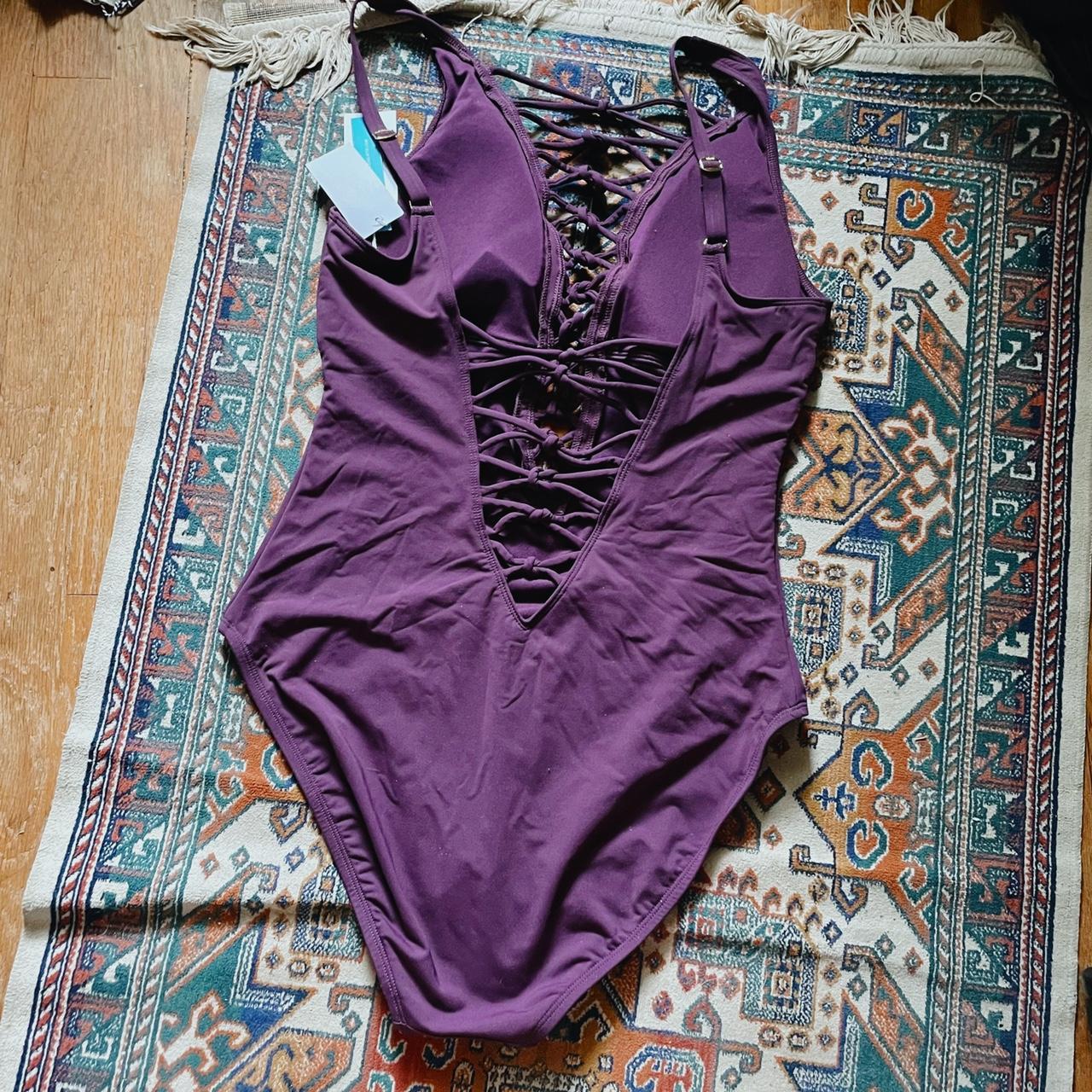 Bleu Rod Beattie Women's Purple Swimsuit-one-piece (2)