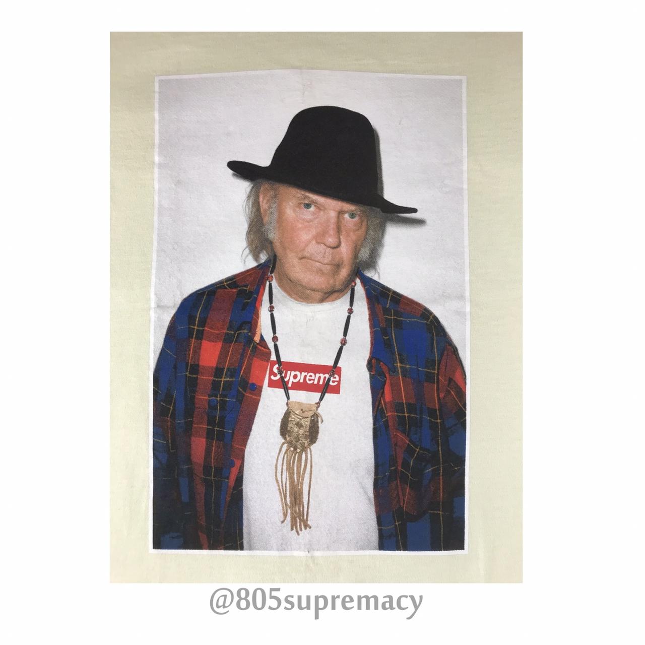 RARE* Supreme / Neil Young Photo Tee (Pale... - Depop