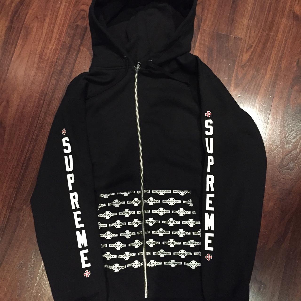 Supreme x best sale independent hoodie