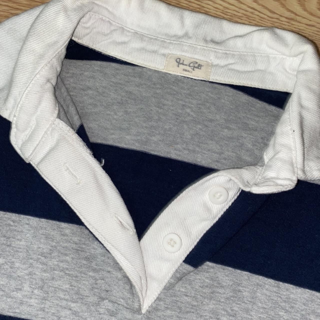 brandy melville john galt striped rugby top worn... - Depop