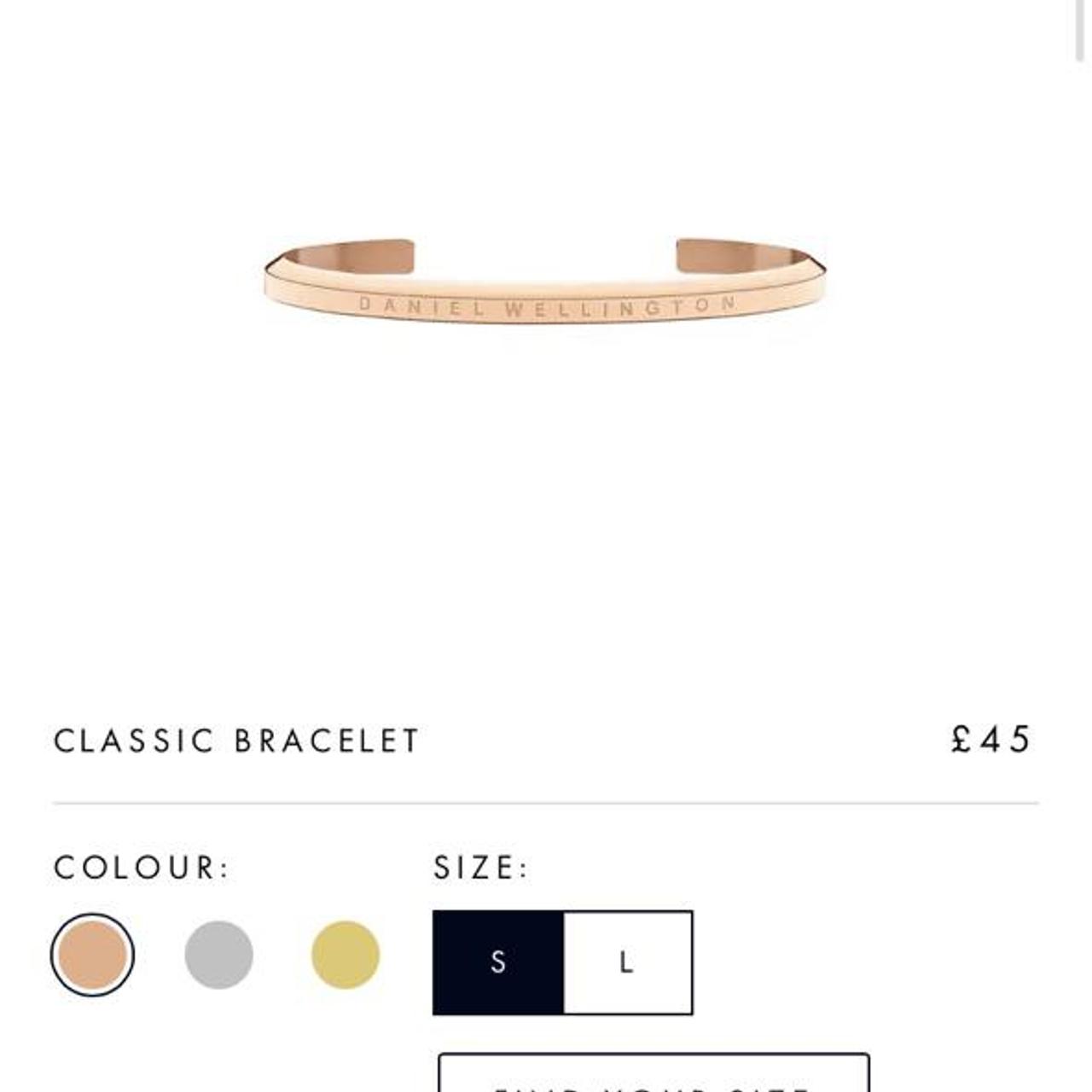 Daniel wellington outlet bracelet size