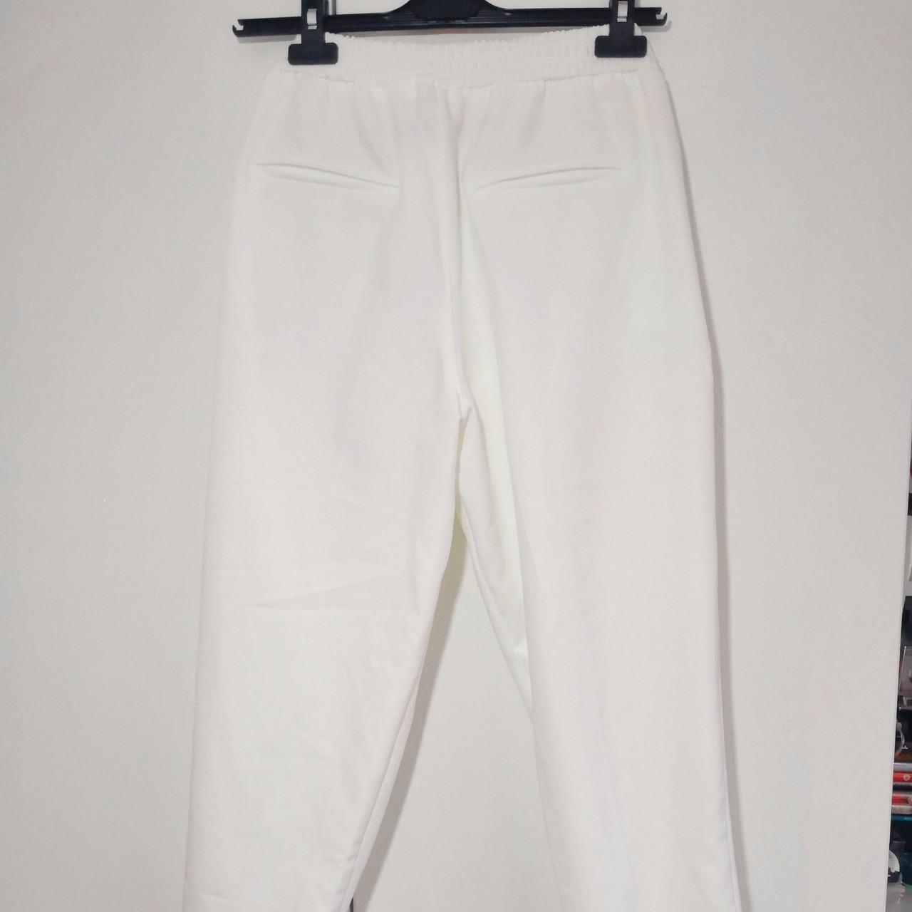 PULL & BEAR Beautiful white tailored trousers BNWT - Depop