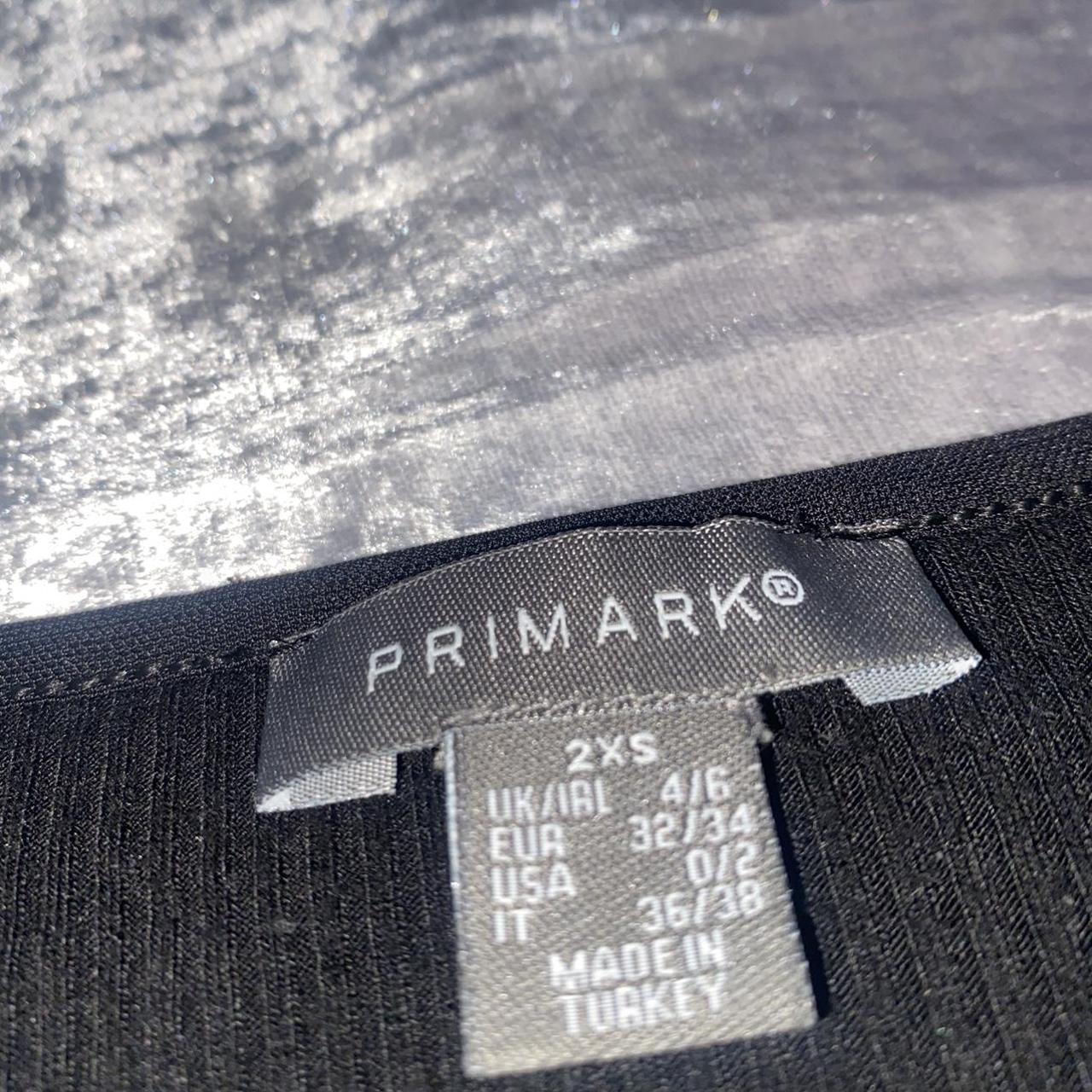 Primark black ribbed cut out back bodysuit size... Depop