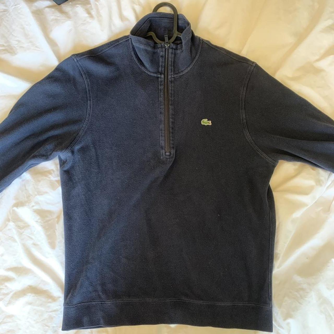 Vintage Lacoste 1/4 zip jumper Size : Mens small,... - Depop