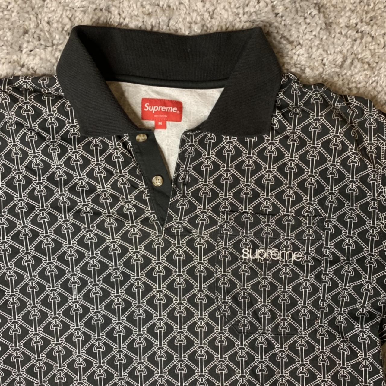 supreme rope print polo