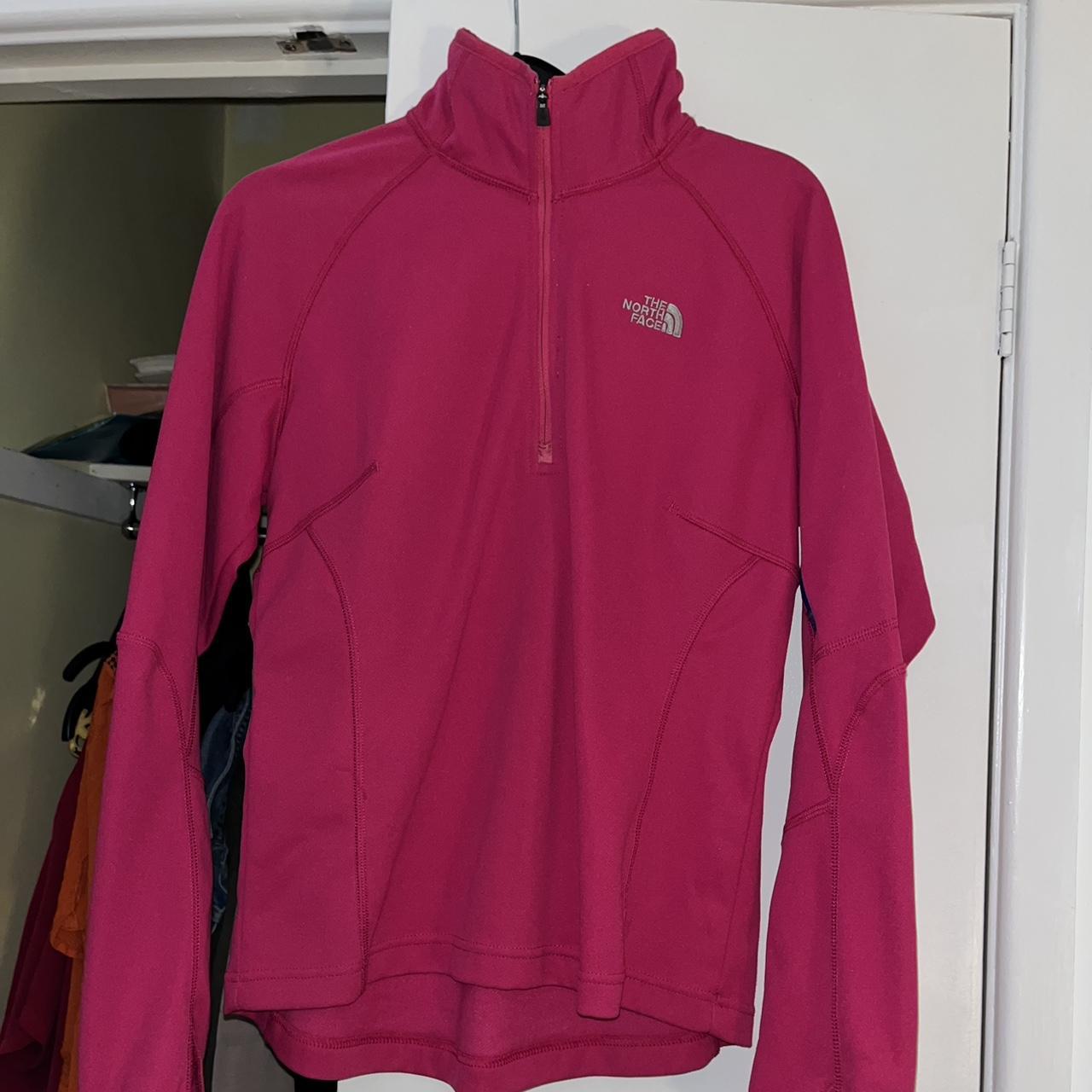 Pink north face fleece size medium new without tags - Depop