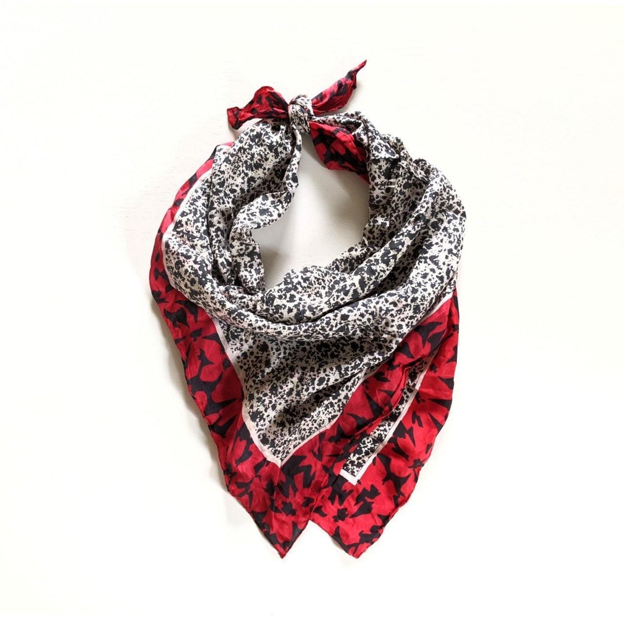 Women's Red and Black Scarf-wraps