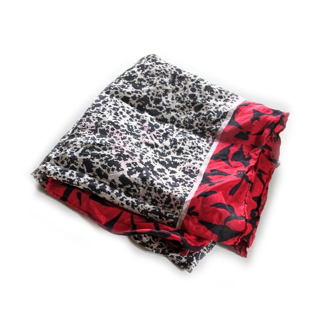 Women's Red and Black Scarf-wraps (2)