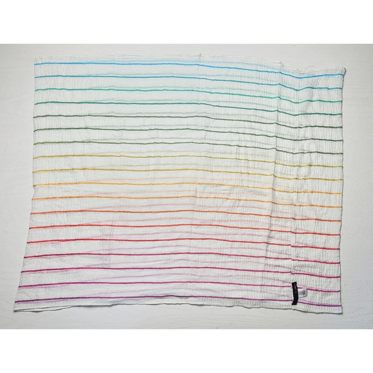 Product Image 2 - Rainbow striped infinity scarf

White and