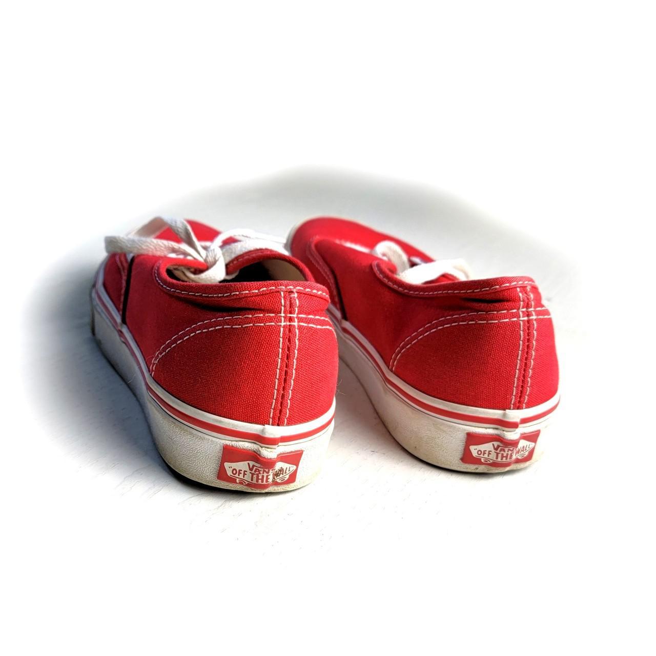 Vans Women's White and Red Trainers (2)