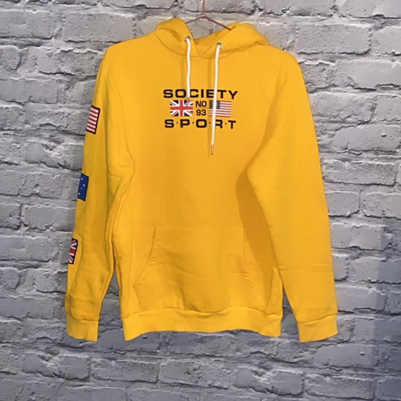 Society sport sales yellow hoodie