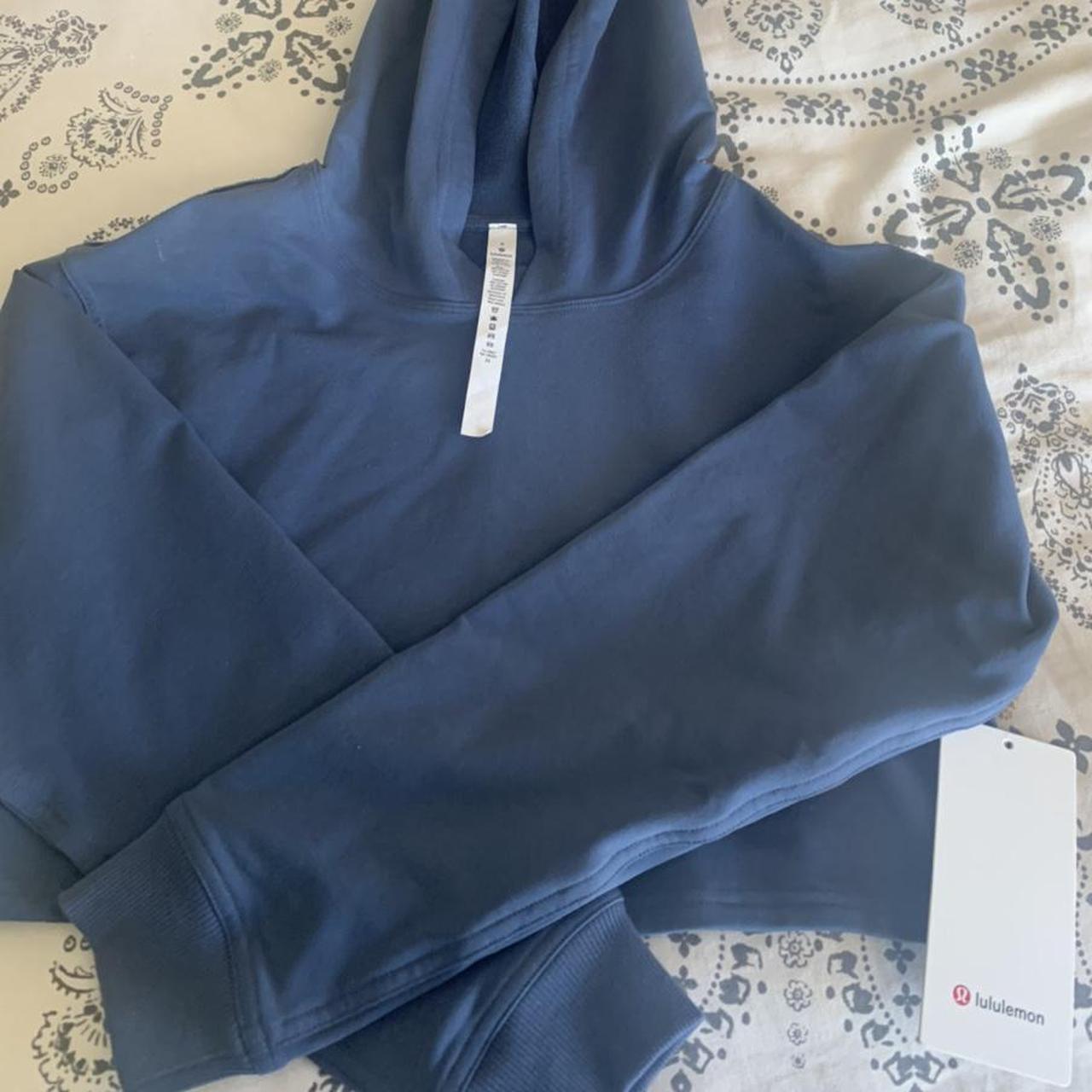 lululemon la all yours cropped moletom com capuz